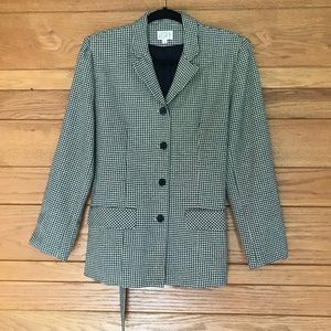 Vintage Ann Taylor Loft checkered blazer